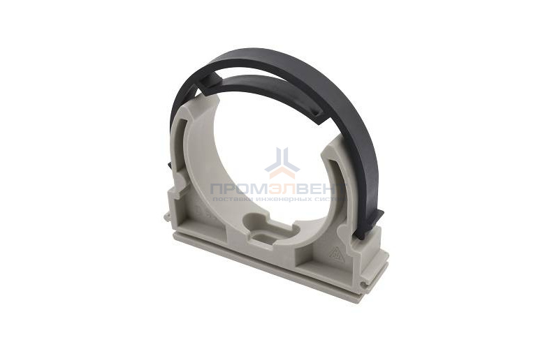 Клипса с лентой для труб FV-Plast - 75 (для полипропиленовых труб, цвет серый)