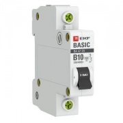 Автоматический выключатель EKF Basic ВА 47-29 1P 10А (B) 4,5кА (автомат электрический)
