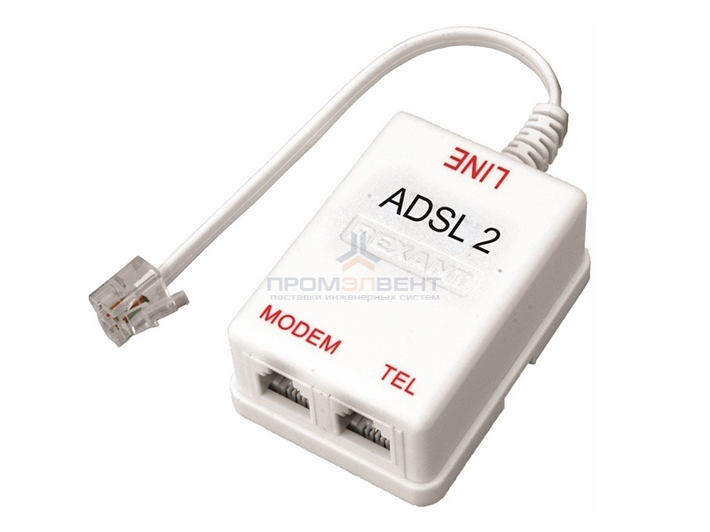 Сплиттер ADSL 2 с проводом
