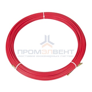 Кабельная протяжка стеклопруток d3,5мм, 100м красная, (мини УЗК в бухте)
