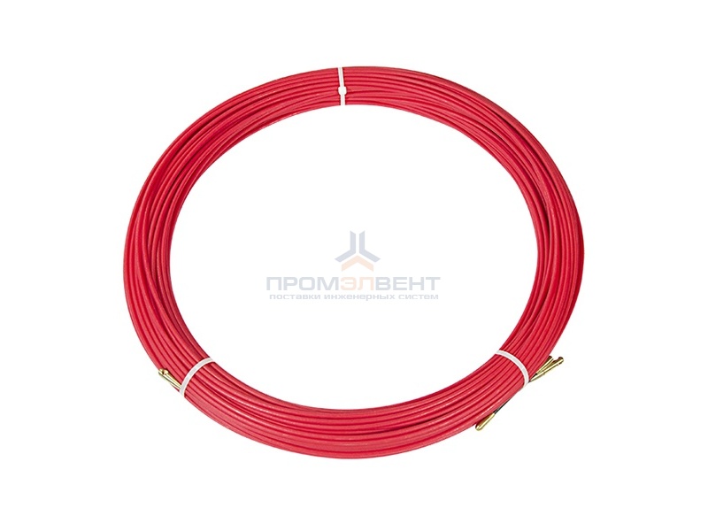 Кабельная протяжка стеклопруток d3,5мм, 50м красная, (мини УЗК в бухте)